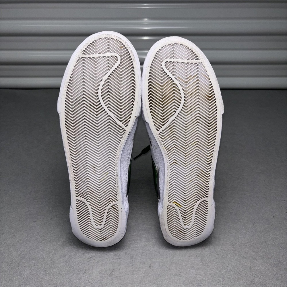 Nike Blazer Low Sacai Shoes Mens Size 9.5 Green Gray White Sneakers‎ DD1877-001 - Picture 7 of 7
